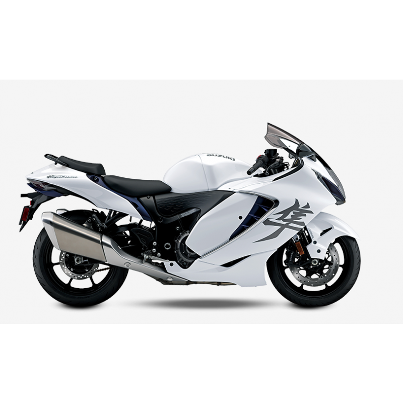 Hayabusa 3ª Geração - PEARL BRILLIANT WHITE / METALLIC MAT STELLAR BLUE