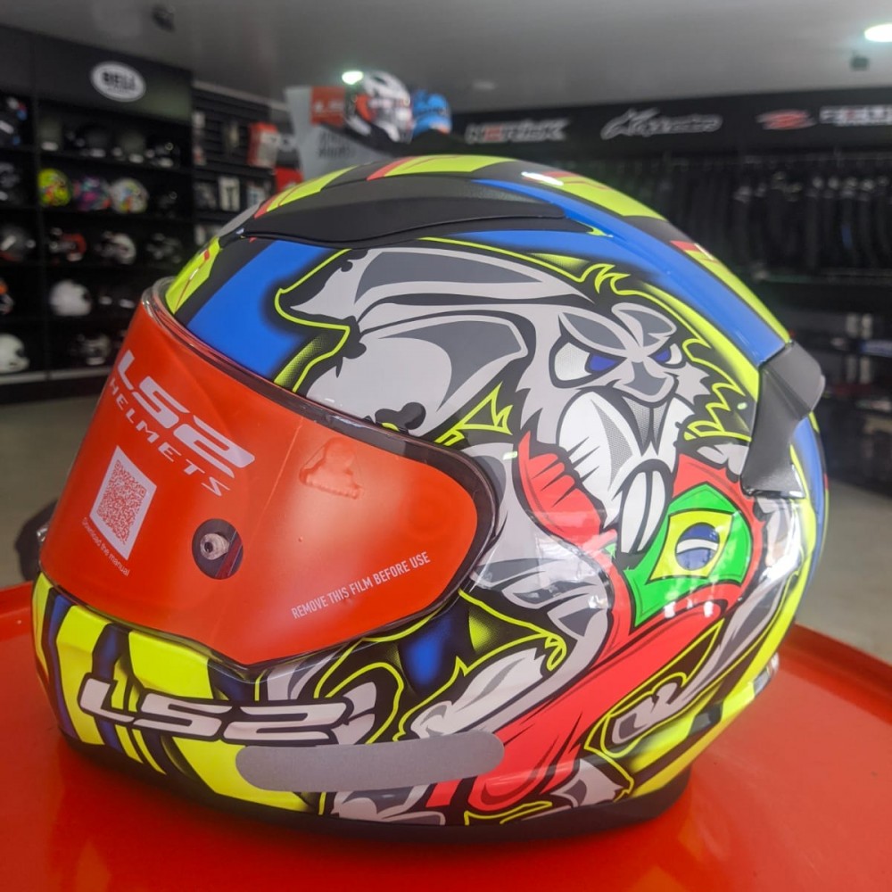 Capacete LS2 FF353 Rapid Alex Barros Azul