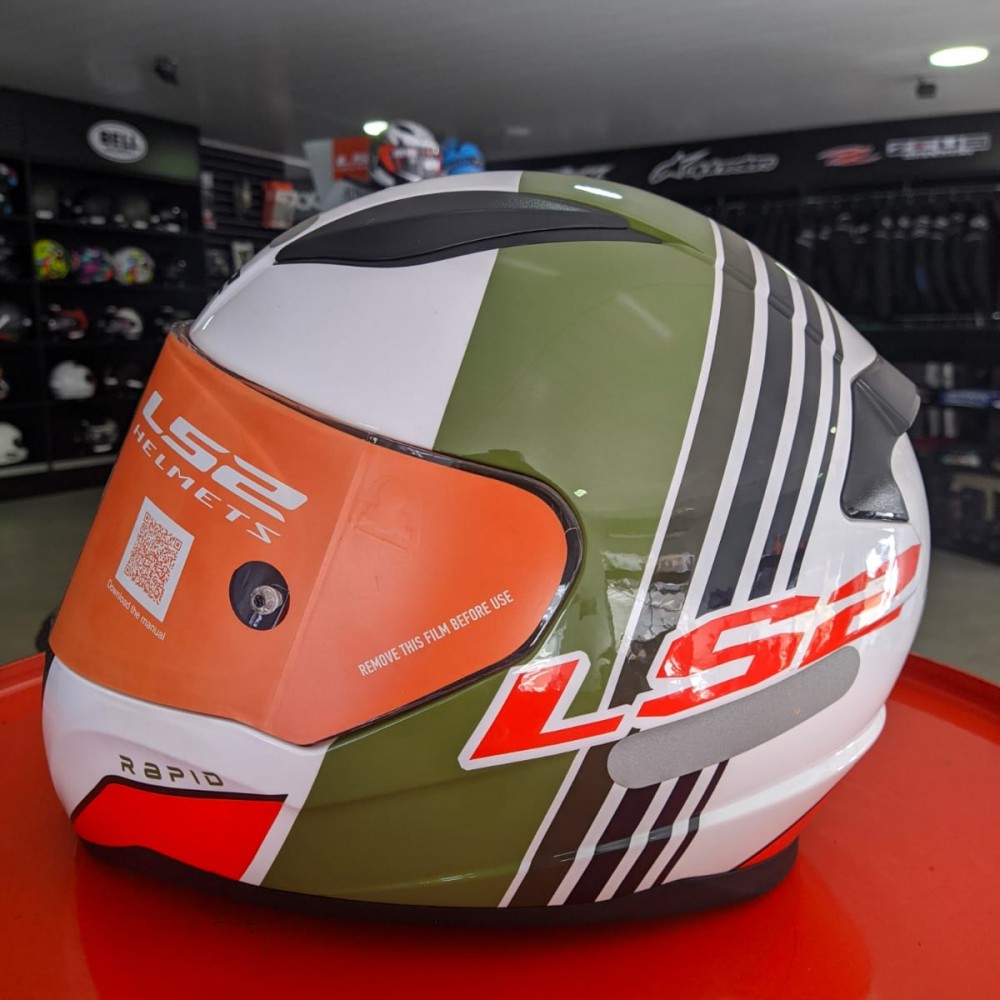 Capacete LS2 FF353 Rapid Multiply Verde