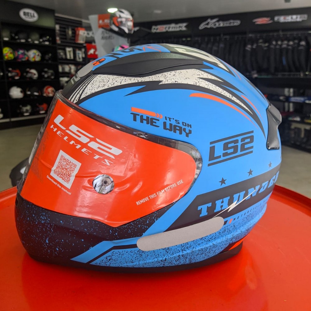 Capacete LS2 FF353 Rapid Thunder Azul Fosco