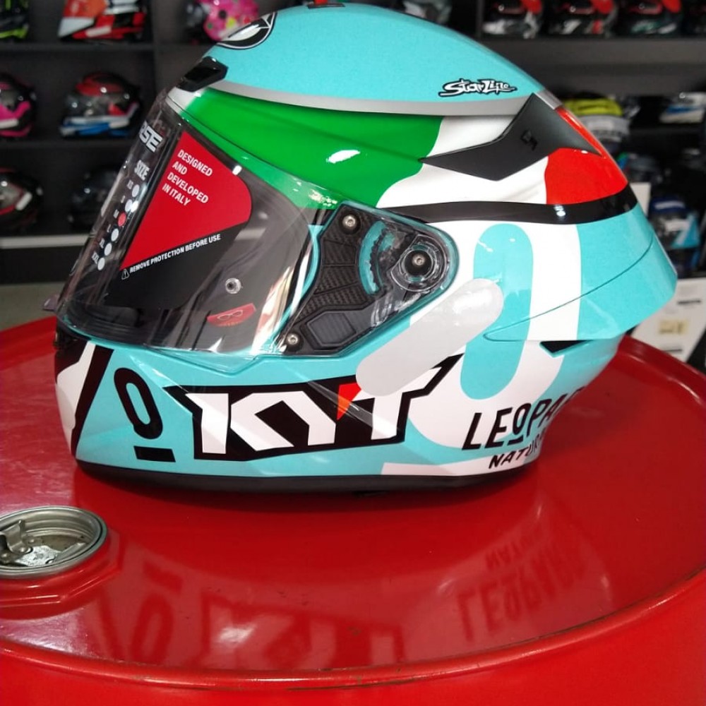 Capacete Moto Kyt Tt Course Dalla Porta Réplica