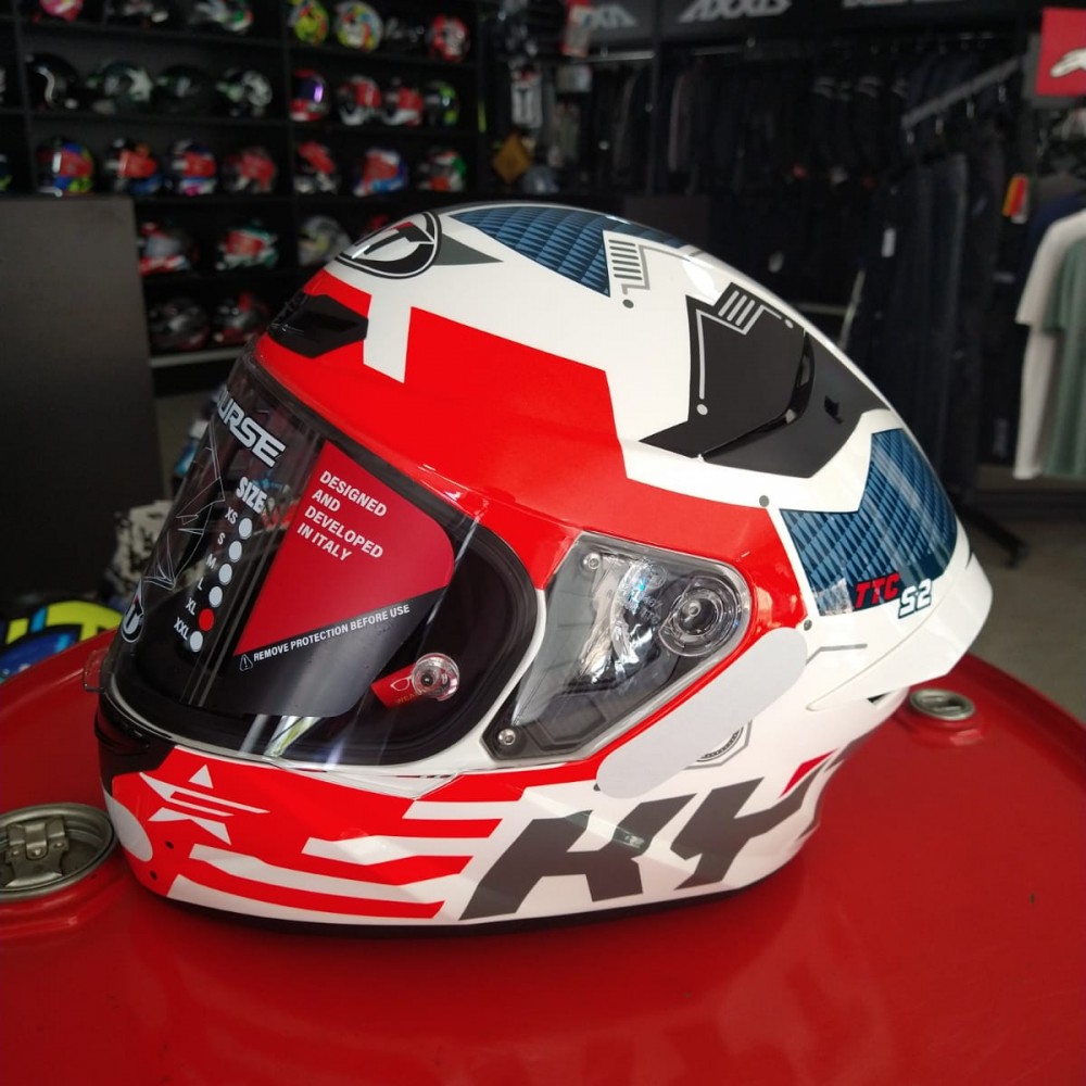 Capacete Kyt Tt Course Fuselage Red/vermelho