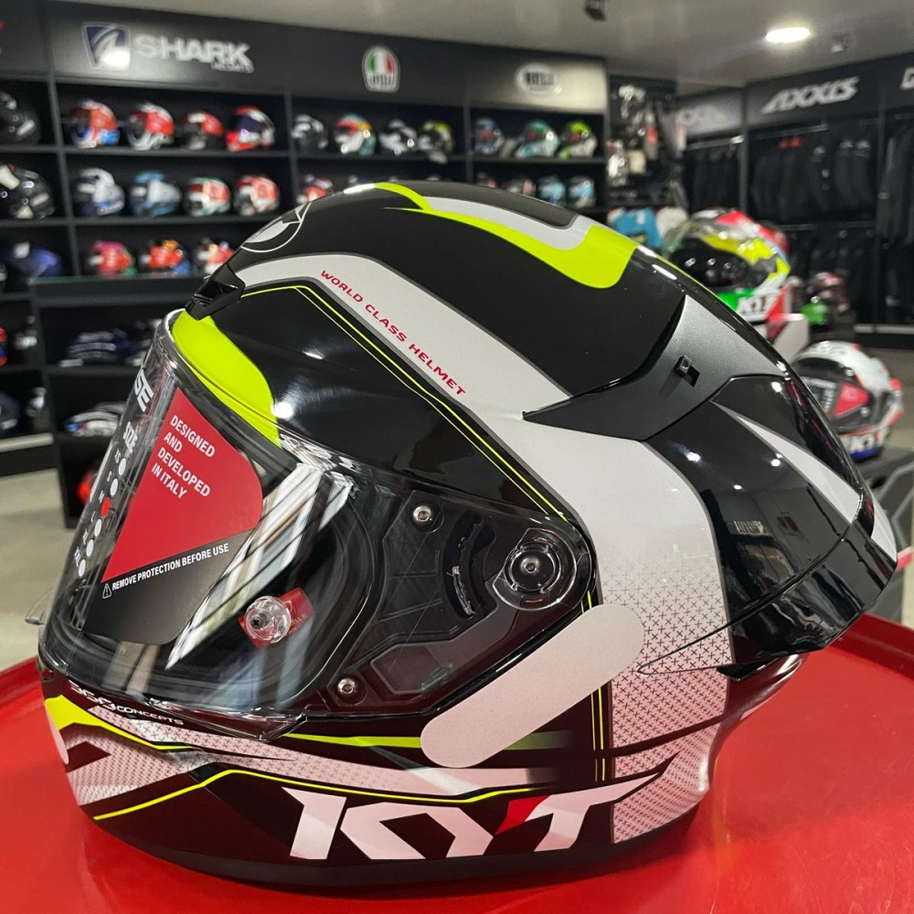 Capacete Tt-course Grand Prix Pto/amarelo Kyt