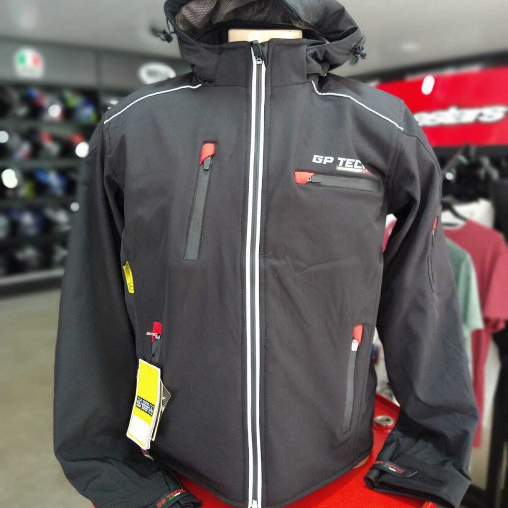 Jaqueta Gp Tech Soft Casual Preto /vermelho