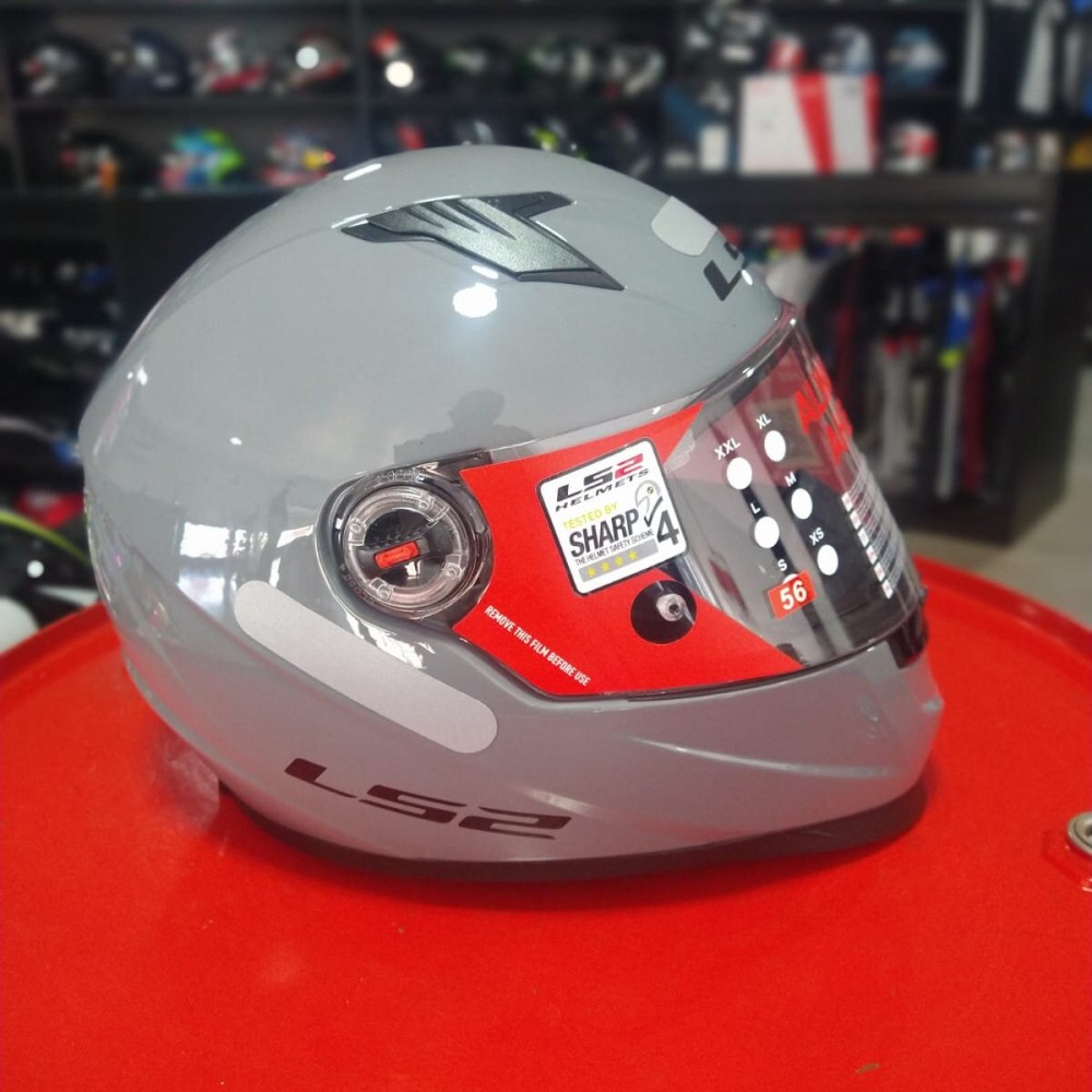 Capacete Ls2 Ff358 Monocolor - Cinza
