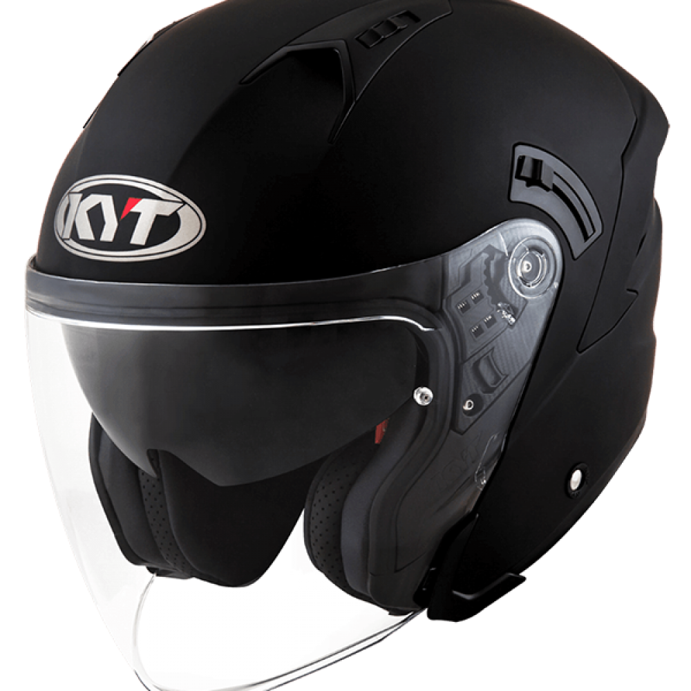 Capacete Kyt Nf-j Plain Preto Fosco