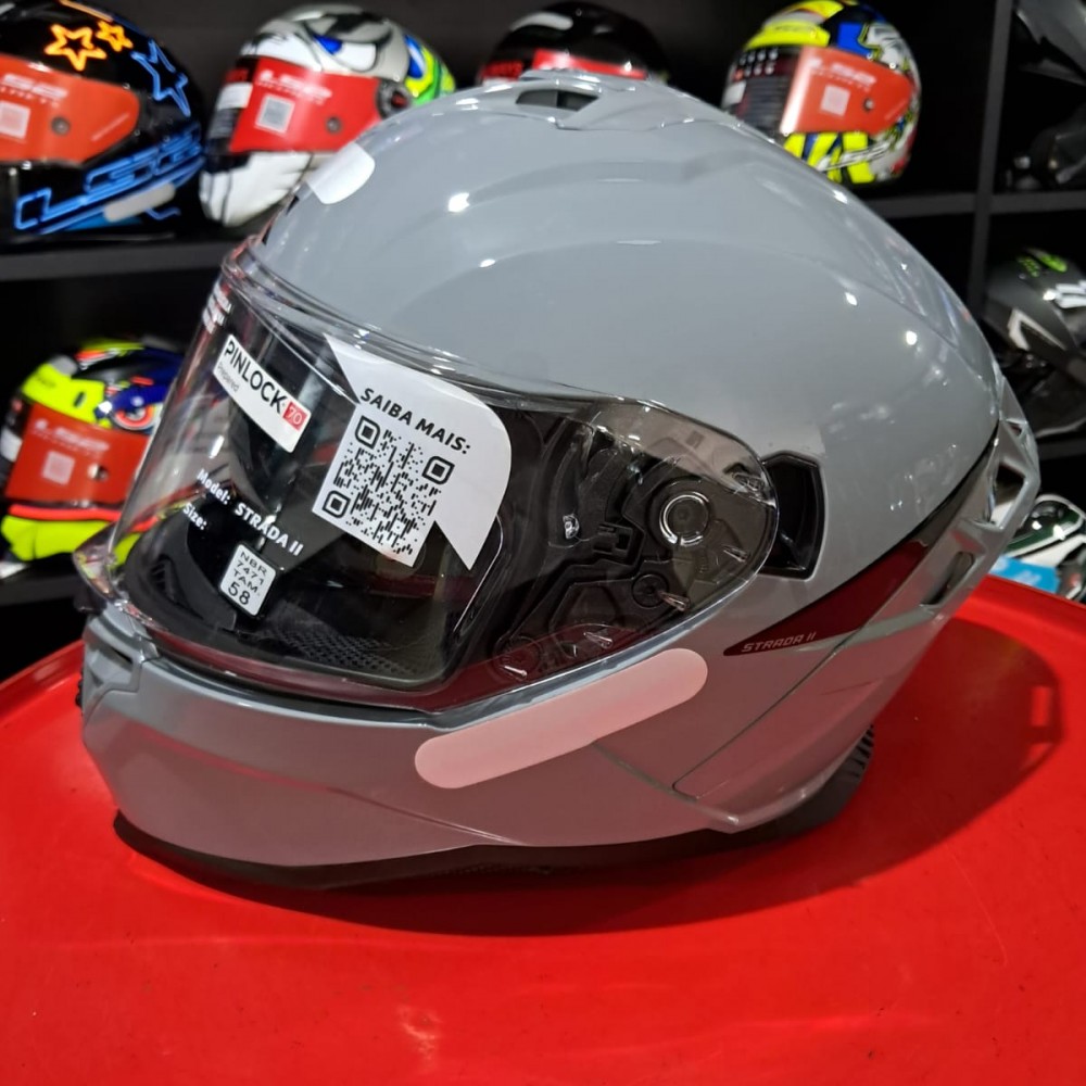 CAPACETE NORISK STRADA II MONOCOLOR NARDO CINZA