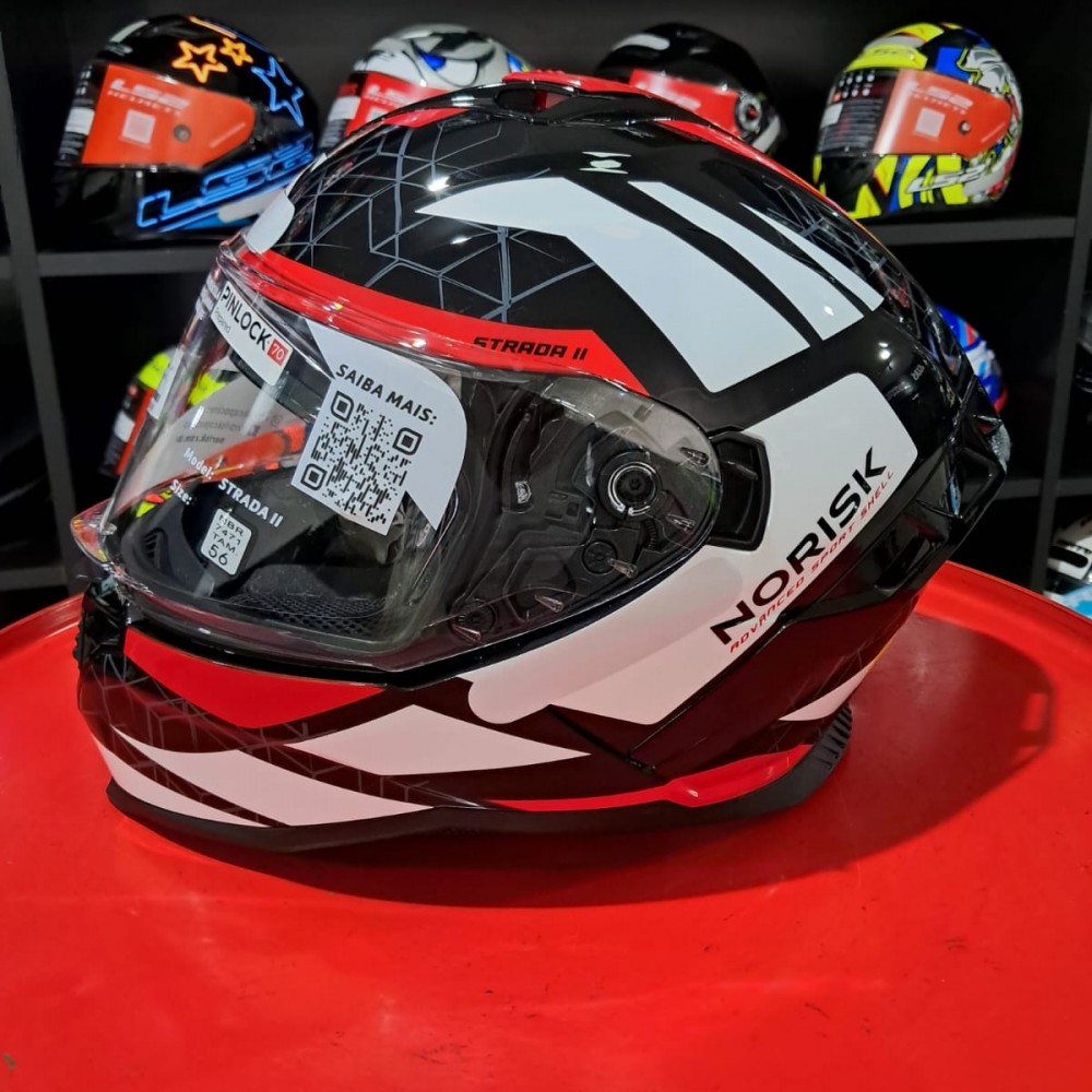 Capacete Norisk Strada Ii Evoque Vermelho