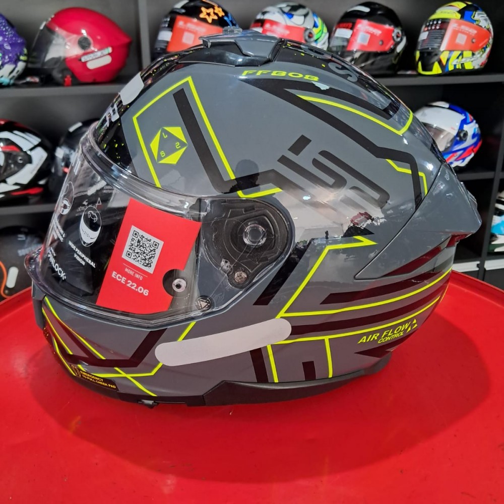 Capacete Ls2 Stream Ii Maze Preto