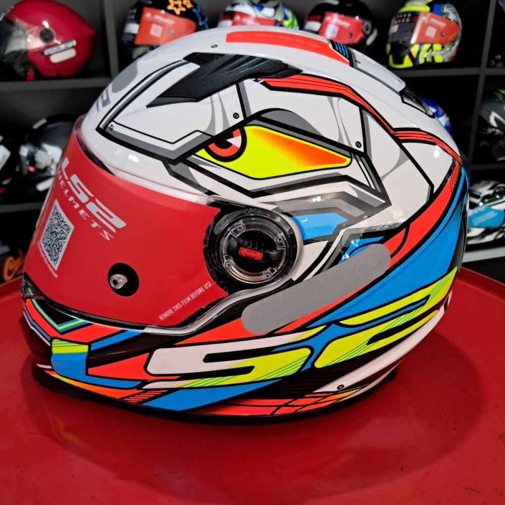 Capacete Ls2 Ff358 Xdron Neon Laranja