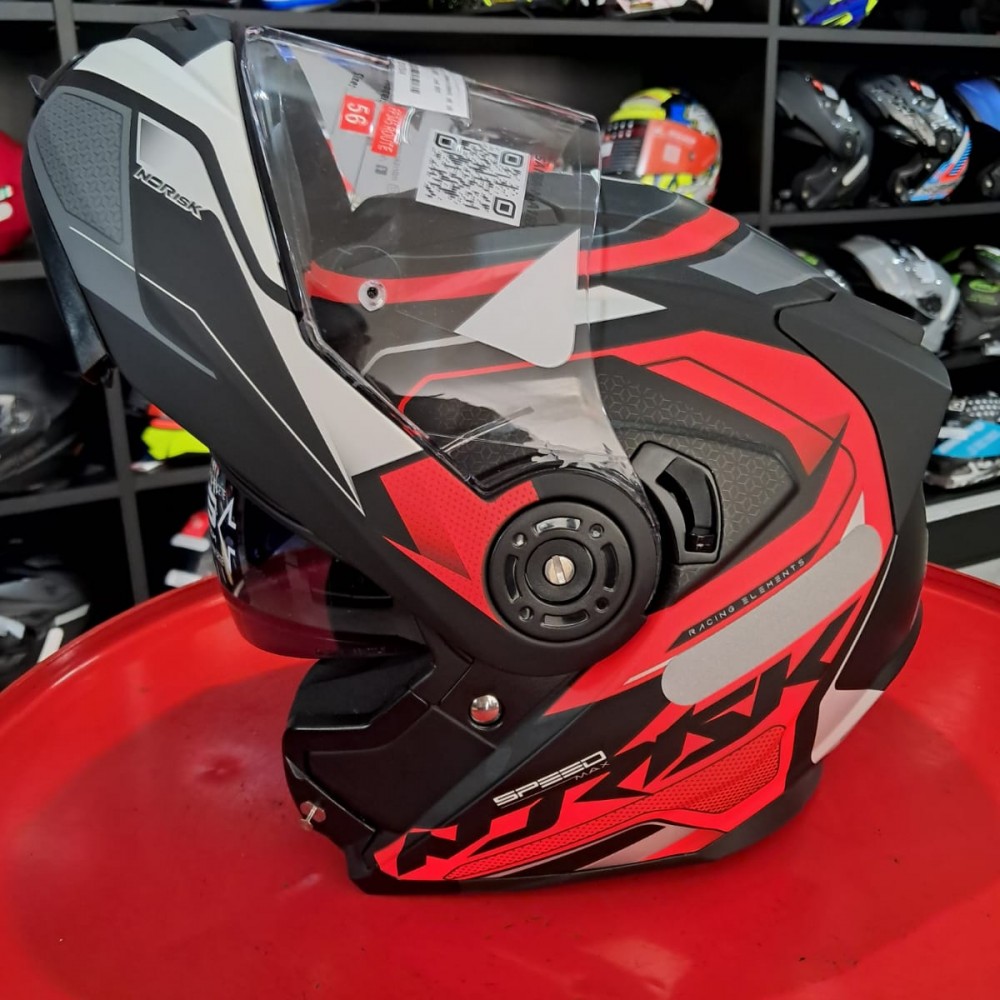 Capacete Norisk Route Ff345 Speedmax Vermelho