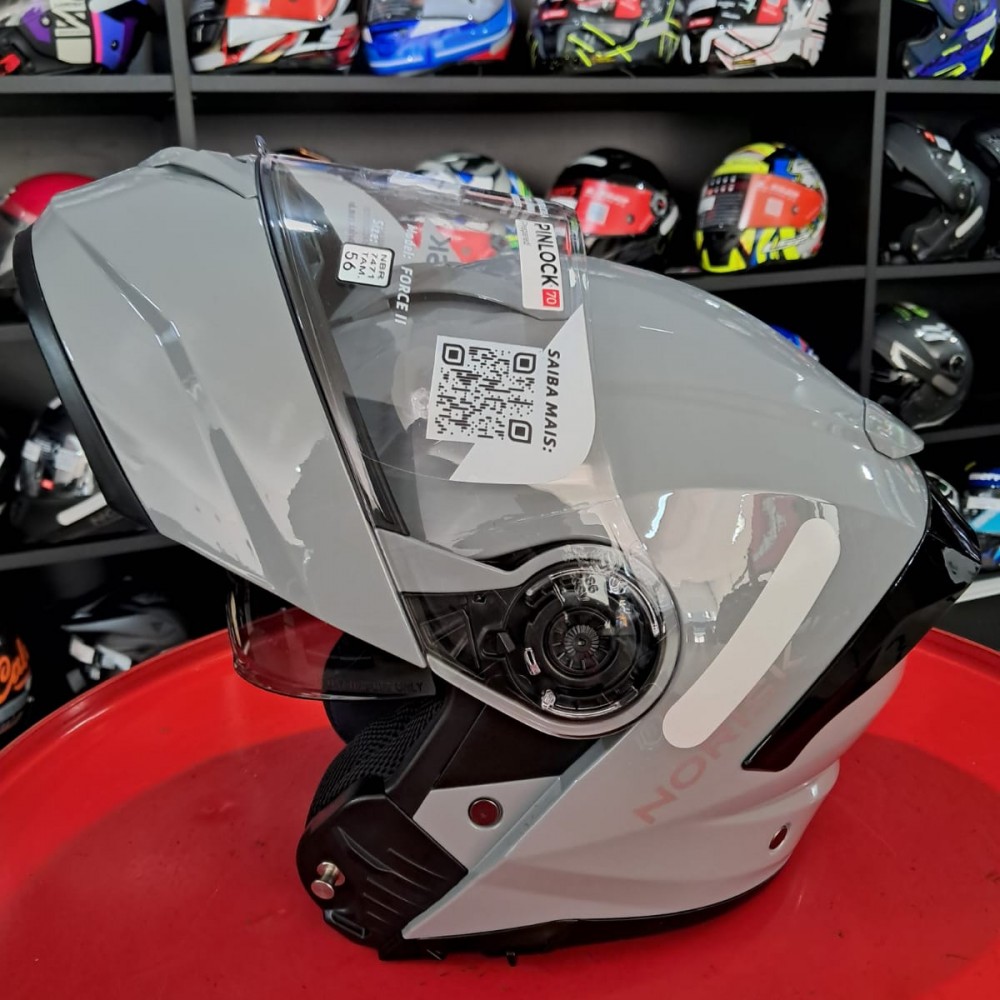 Capacete Norisk Force Ii Monocolor Nardo Cinza