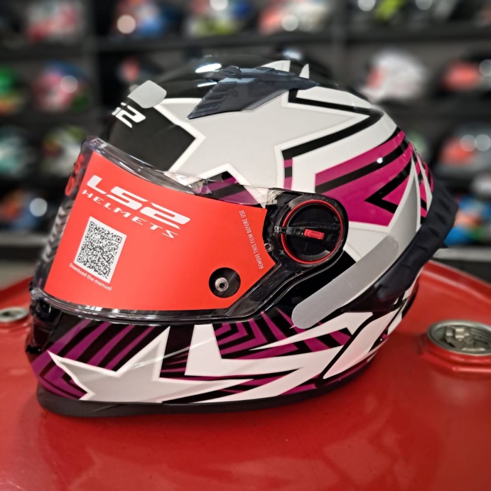 Capacete Ls2 Classic Pro Estellar Rosa