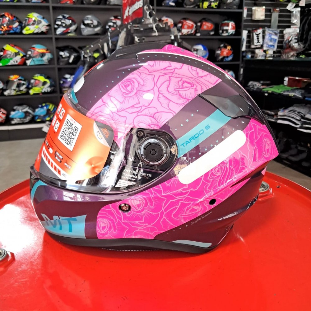 Capacete Mt Targo S Blossom C6 Pink Gloss