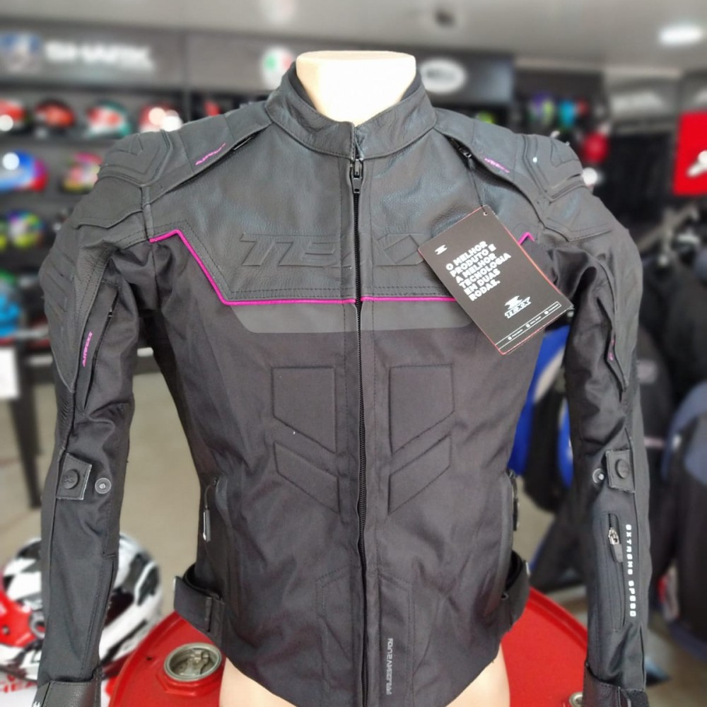 Jaqueta Texx Falcon V2 Feminina Preta/rosa